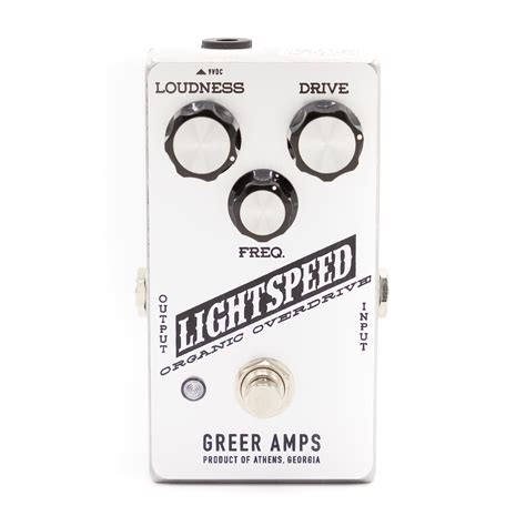greer amps lightspeed organic overdrive silver mass street