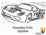 Porsche Coloring Car Pages Super 918 Spyder Cars Yescoloring Camaro Bugatti Race Corvette Cool Gt3 Volkswagen Autos Italia Chevrolet Sports sketch template