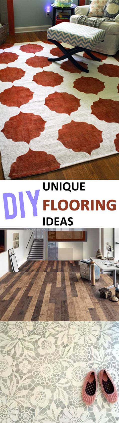 unique diy flooring ideas