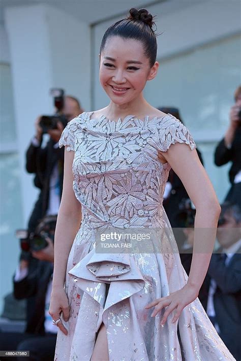 actress xu qing arrives for the awards ceremony on the closing day of