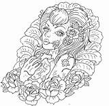 Coloring Pages Tattoo Getcolorings sketch template