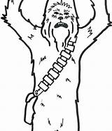 Chewbacca Coloring Pages Getcolorings Getdrawings Color sketch template