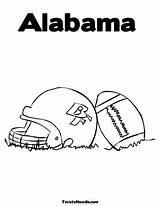 Coloring Pages Alabama Florida Helmet Football Seminoles State Logo Template sketch template