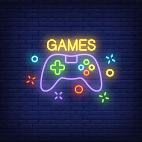 gaming controller neon vectors illustrations    freepik