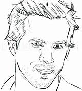 Ryan Reynolds Draw Drawing Line Step Dragoart sketch template