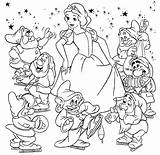 Branca Neve Sete sketch template