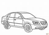 Coloring Hyundai Sonata Pages Tucson Main Drawing 2009 Printable Skip sketch template