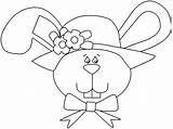 Coloring Lapin Tete Chapeau Iepuras Bunny Palarie Paste Paques Planse Pascua Colorat Rabiscos Rabbits Doamna Pasqua Riscos Pascoa Nil Casuta sketch template