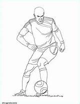 Joueur Zidane Zinedine sketch template