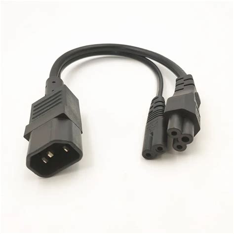 type splitter power cord iec  plug  prong male power cable cord ac power adapter