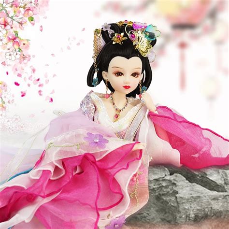 35cm Traditional Chinese Girl Dolls Collectible Dolls With Flexible 14