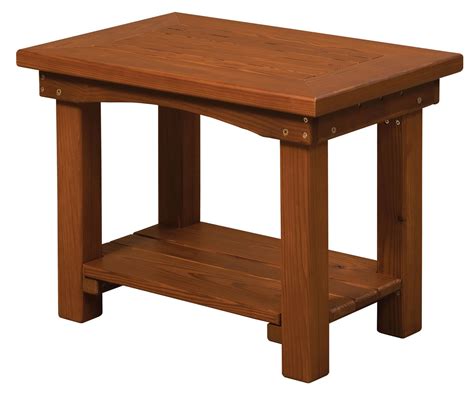 cedar wood small  table  dutchcrafters amish furniture