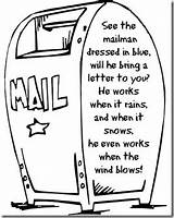 Mailman Carrier Mailbox Helpers Postal Postman Hope Poems Mailmen Helper Songs Confessions Homeschooler Getdrawings Poemsearcher sketch template