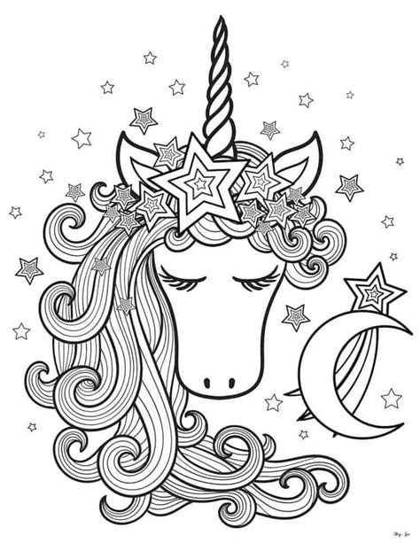 coloring pages  teenagers unicorn princess