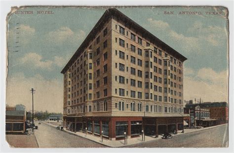 postcard  gunter hotel  san antonio  portal  texas history