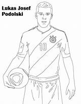 Coloring Soccer Player Drawing Pages Josef Lukas Famous sketch template