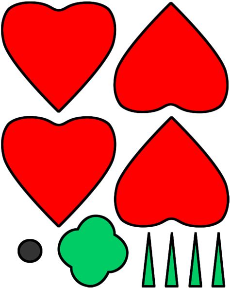 poppy template clipart