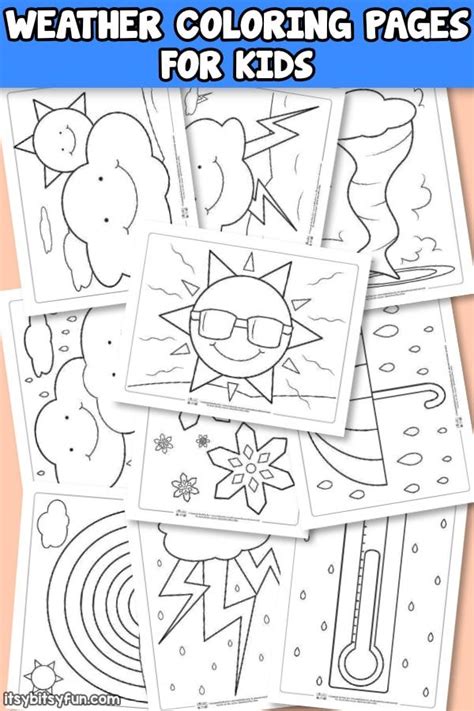 printable weather coloring pages  kids weather  kids