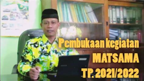 Sambutan Kepala Madrasah Matsama Tahun 2021 Mtsn 9 Magetan