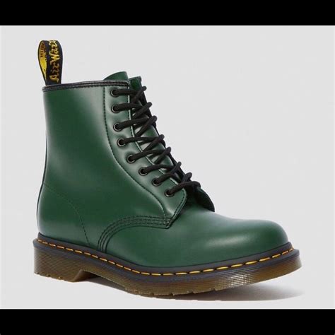 dr martens shoes dr martens  smooth green boots color green size  boots smooth