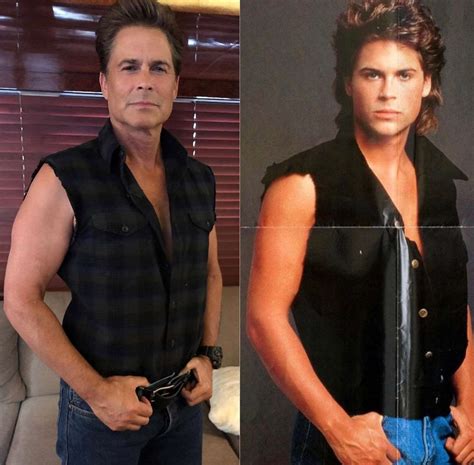 rob lowe  ageless   selfie posted   throwback photo