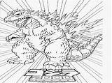 Coloring Godzilla Pages Mechagodzilla 2000 Getcolorings Getdrawings sketch template