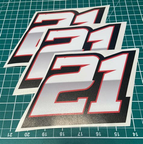 custom racing numbers vinyl stickers decals stick king race