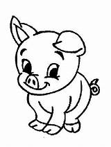 Coloring Animals Farm Pages Animal Baby Easy Simple Kids Barn Color Cute Print Colouring Printable Children Pigs Sheets Book Clipart sketch template