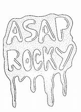 Asap Rocky Coloring Template sketch template