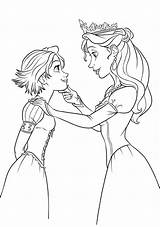Coloring Pages Gothel Mother Getcolorings sketch template