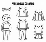 Paper Dolls Coloring Printable Color Printablee Via sketch template