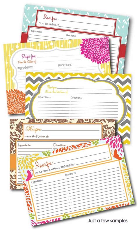 images  printable recipe cards  pinterest printable recipe cards pink polka
