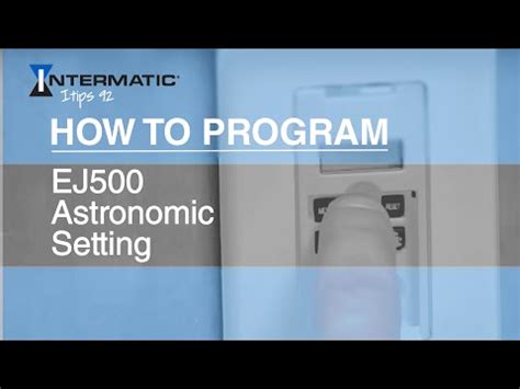 intermatic ej programming astronomic timer youtube