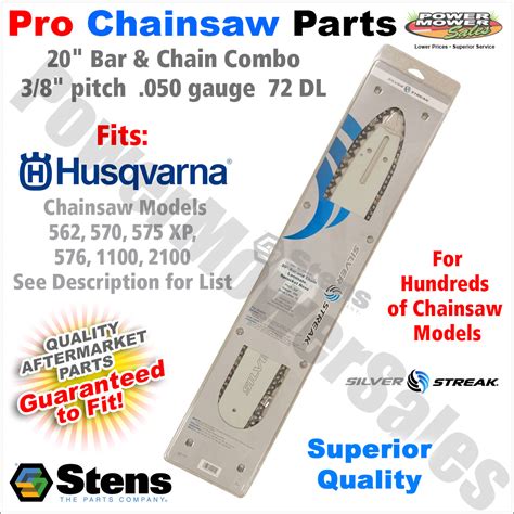 20 Bar And Chain Husqvarna Chainsaws Models 562 570 575 Xp 576 1100