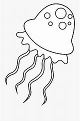 Jellyfish Colouring Clipart Coloring Clip Webstockreview sketch template