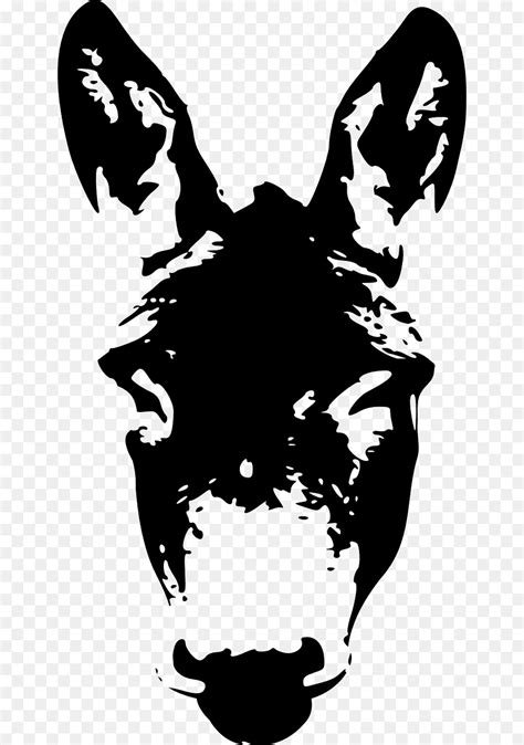 donkey head silhouette   donkey head silhouette png
