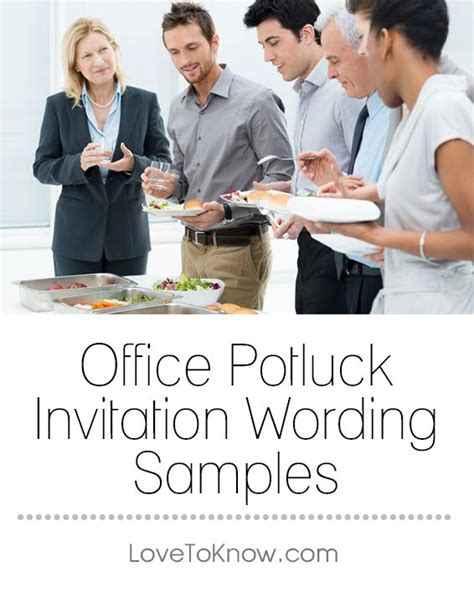 Office Potluck Invitation Wording Samples Potluck Invitation Office