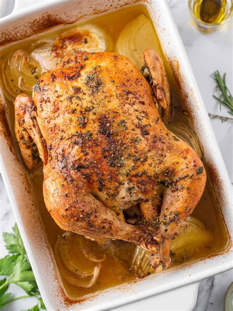 oven baked roasted  chicken recipe cookin  mima