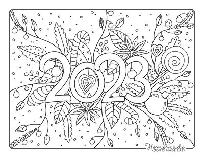 year coloring pages  children