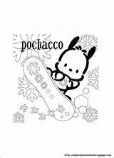 Pochacco Coloring Sanrio Pages Printable Kitty Hello Kids Characters Sheets Worksheets Preschool Educational Skills Fun Twin Stars Little sketch template