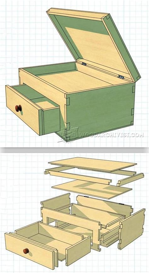 lidded box plans woodworking plans  projects woodarchivistcom