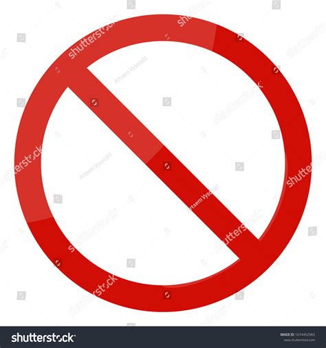 allowed sign  white background stock vector royalty   shutterstock