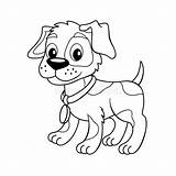 Puppy Illustration sketch template
