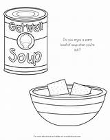Pages Coloring Soup Color Sick Germs Kids Noodle Chicken Noodles Spreading Kid Template When Campbell Colouring Doctor Soups Choose Board sketch template