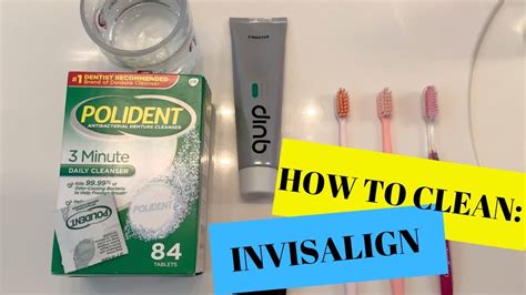 invisalign cleaning routine youtube