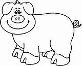 Pig Cerditos Dibujos Cerdos Chanchos Cerdo Granja Animalitos Clipartlook Hdclipartall Marzo sketch template