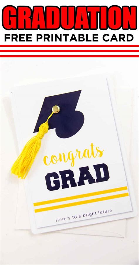 printable graduation card  tassel   happy