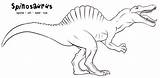 Spinosaurus Coloring Pages Children Reptiles Past Huge sketch template