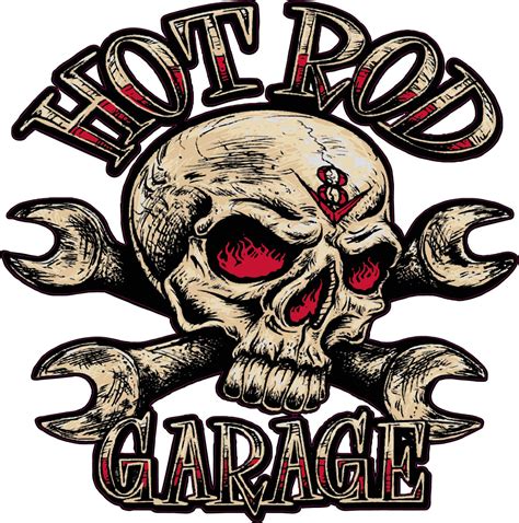 hot rod garage skull decal nostalgia decals retro vinyl