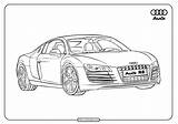 Coloring R8 Car Spyder Coloringoo sketch template
